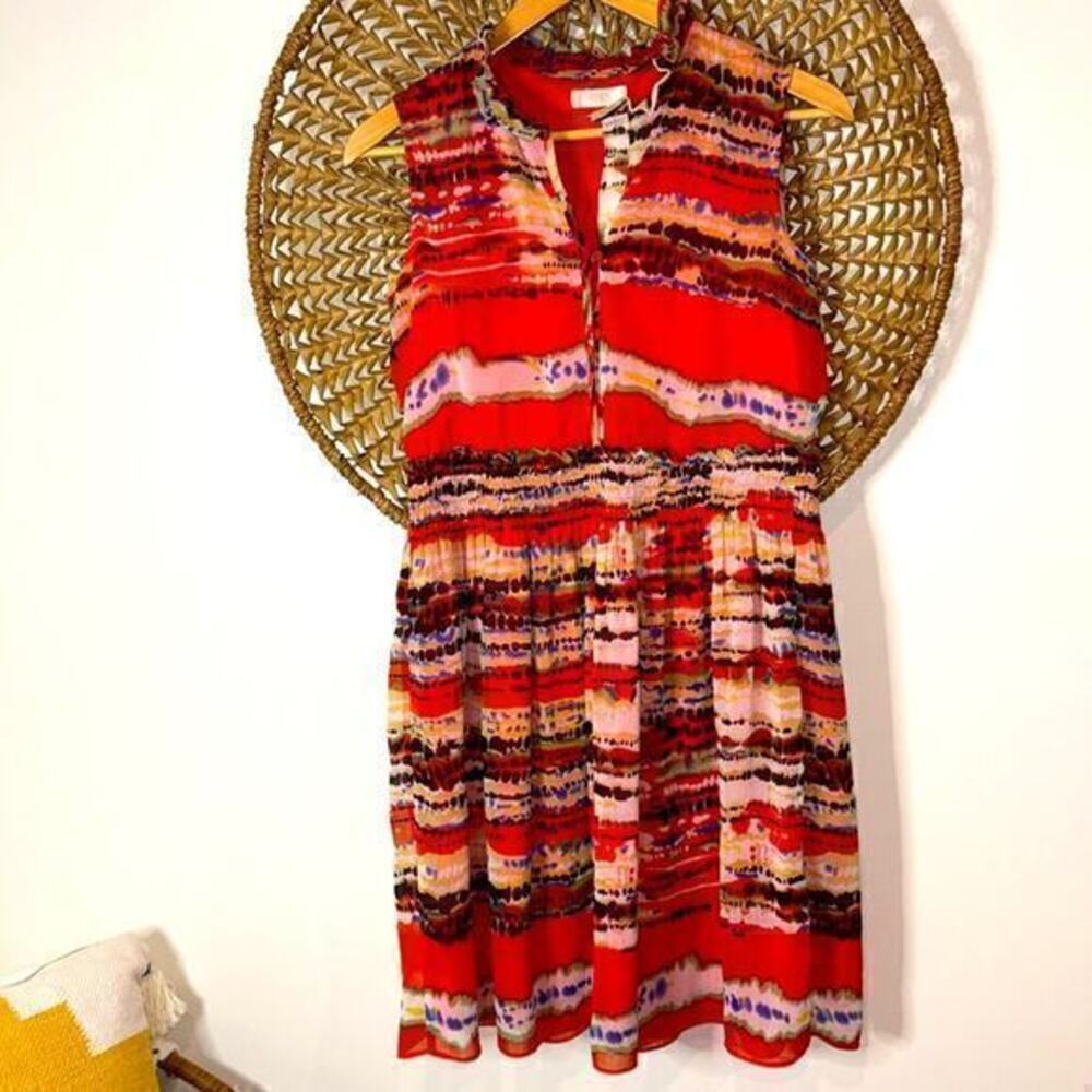 RYAN New York Orange Dress Size Medium - Picture 2 of 9
